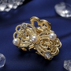 Крабик для волос «Морская сказка», бантик, 2.5 см, золото - Фото 3