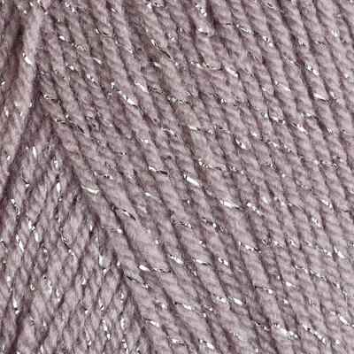 Пряжа для вязания спицами, крючком «Камтекс. Праздничная», 48% кашмилон (ПАН), 48% акрил, 4% метанит, 160 м/50 г, (008 серебристый)