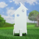 Подставка деревянная со стеклянным кашпо 11*12*35 см - Фото 3