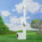 Подставка деревянная со стеклянным кашпо 9*24*41 см - Фото 3