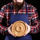 Тарелка-доска для подачи «Вселенная», d=20 см, массив ясеня - фото 60778241