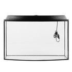 Аквариум "Телевизор" с крышкой, 100 литров, 80 х 27 х 50/55 см, чёрный - Фото 3