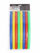 Обруч массажный ONLYTOP, d=80 см, разборный, разноцветный - фото 6398349