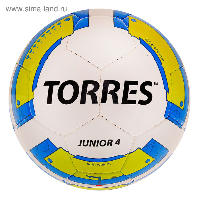 Мяч футбольный Torres Junior-4, F30234, вес 310-330 грамм, размер 4 - Фото 1
