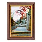 Ключница "Улочки Праги" венге 15х21 - фото 20908133