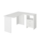 Угловой стол, 1200 × 1300 × 770 мм, правый угол, цвет белый жемчуг - фото 109516879
