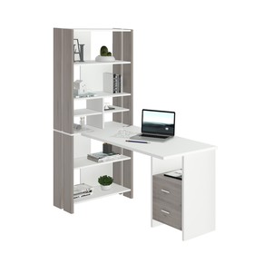 Компьютерный стол, 700 × 1522 × 1785 мм, цвет нельсон/белый