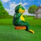 Подвесной декор "Лягушка на качелях", 22х24х27см 4095077 - фото 319840372