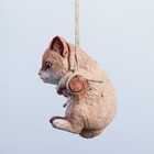 Подвесной декор "Котенок" 10х10х15см рыжий - Фото 6