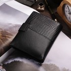 Портмоне мужское, 2 в 1, для автодокументов, 3 отдела на кнопке, для карт, для монет, цвет чёрный - Фото 2