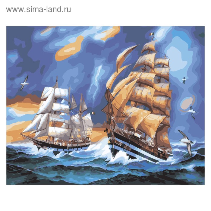 Картина по номерам «В бурю» - Фото 1