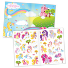 Книга с многоразовыми наклейками «Поняшки», 40 стикеров - Фото 2