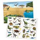 Наклейки многоразовые «Динозавры», формат А4 - Фото 2