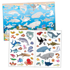 Книга с наклейками многоразовыми «Морские животные» - Фото 2
