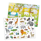 Наклейки многоразовые «Животные жарких стран», формат А4 - Фото 2