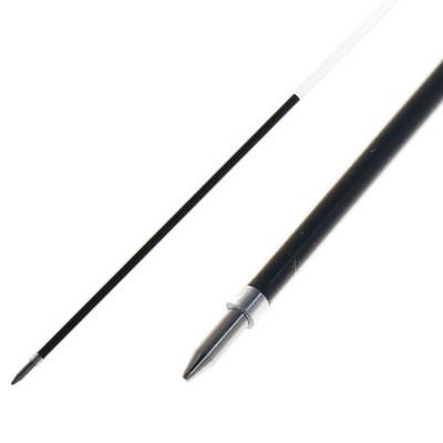 Стержень шариковый, 0.7 мм, длина 140 мм, на масляной основе, корпус прозрачный, чернила синие