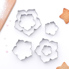 Набор форм для вырезания печенья «Лепестки петуньи», 7,5×7 см, 6 шт, цвет хромированный - фото 5808066