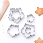 Набор форм для печенья «Лепестки петуньи», 7.5×7 см, 6 шт., цвет серебристый - Фото 2