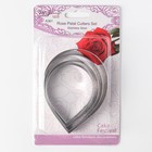 Набор форм для вырезания печенья Доляна «Лепестки розы», 4 шт, цвет хромированный - фото 4268048