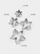 Формы для печенья «Лепестки розы», набор 4 шт., металл, серебристые - Фото 2