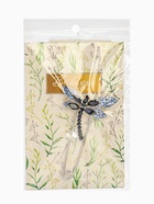 Булавка «Стрекоза» 7.5 см, синяя в серебре - Фото 5