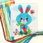 Вышивка крестиком «Заяц с морковкой», набор для творчества, 25×20 см - Фото 3