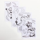 Развивающий набор в PVC папке с наклейками «Бананы», МИНЬОНЫ - Фото 3