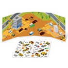 Наклейки многоразовые «Машины на стройке», книжка-раскладушка - Фото 3