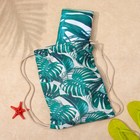 Полотенце пляжное в сумке Этель "Тропики", 70*140 см, микрофибра, 100% п/э - Фото 2