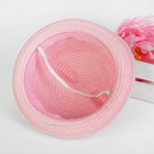 Панама детская «Киса», розовая, р-р 50 - 52, 2-5 лет - Фото 4