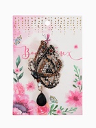 Брошь «Бабочка» винтаж, коричневая в чернёном золоте - фото 65289897