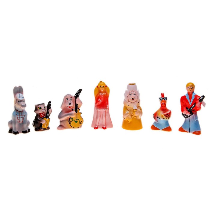 Набор резиновых игрушек «Бременские музыканты» - Фото 1