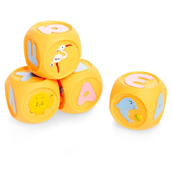 Набор резиновых кубиков «Весёлая азбука», 18 штук 39295