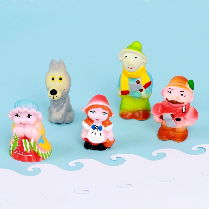 Набор резиновых игрушек «Красная шапочка» - Фото 1