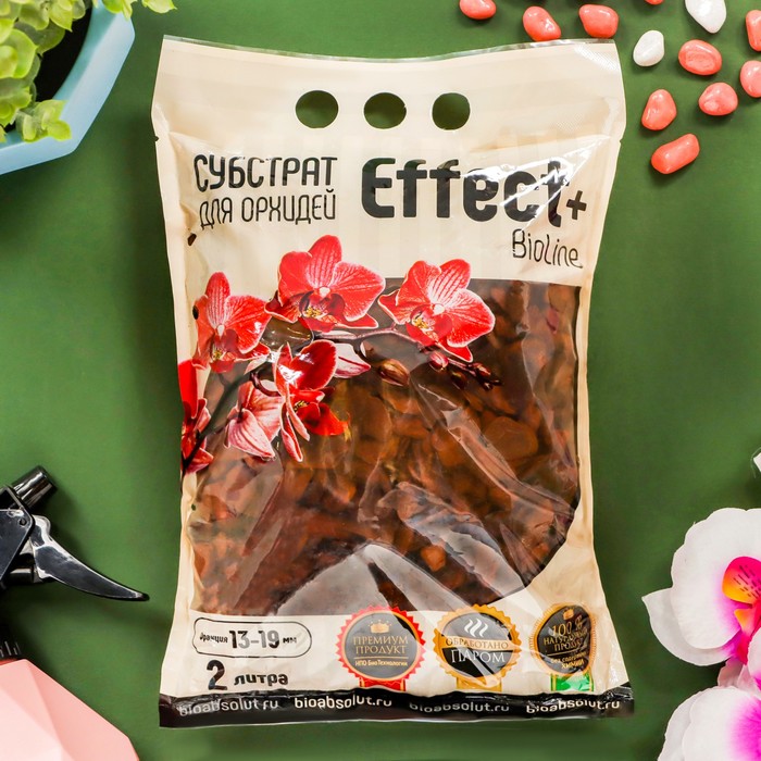 Субстрат для орхидей Effect+™ Bio line 13-19 мм, 2 л - Фото 1