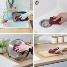 Губка для посуды «Чудо-губка», чистящая, 10×7×2.5 см - Фото 2