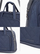 Сумка дорожная на молнии, с увеличением, 2 наружных кармана, длинный ремень, серая - Фото 3