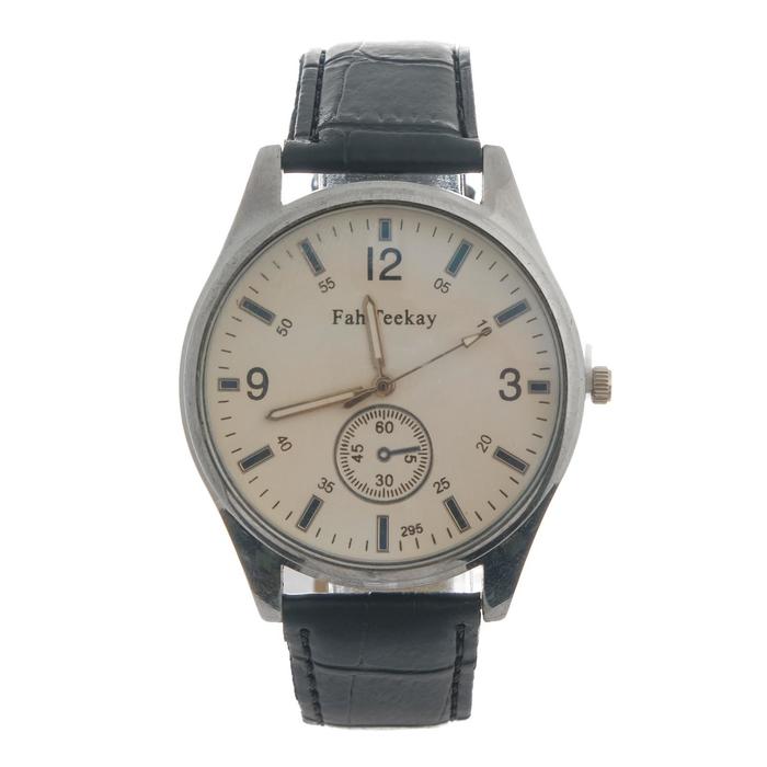 Часы мужские наручные кварцевые "Ланьера", d-3.5 см, хром - Фото 1