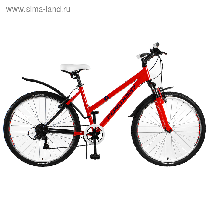 Велосипед 26" Forward Iris 26 1.0, 2018, цвет красный/синий, размер 17"