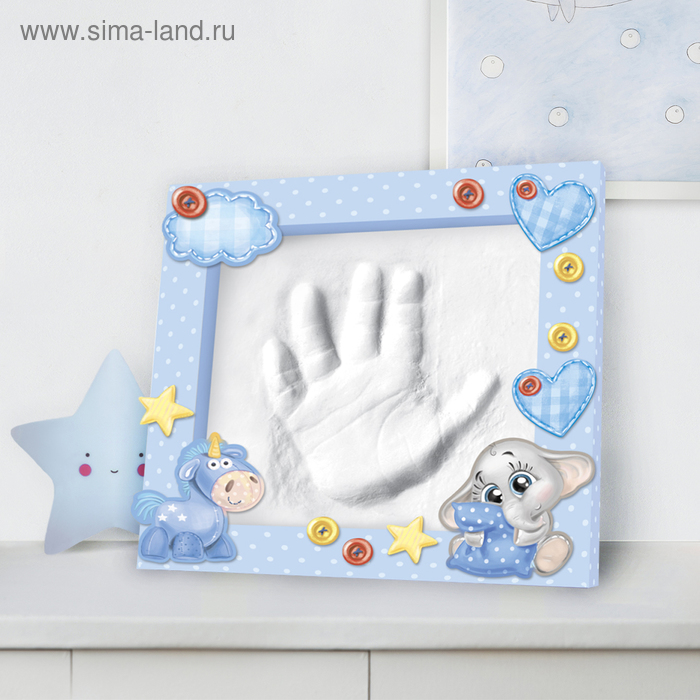 Объемный слепок ручки малыша в рамке - Фото 1