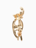 Брошь «Кошечка» грация, цвет черно-белый в золоте - Фото 2