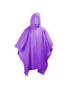 Дождевик - пончо, взрослый, универсальный размер, EVA матовая 160 г, фиолетовый - Фото 3