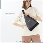 Рюкзак для обуви на молнии, до 35 размера,TEXTURA, цвет серый - фото 9364852