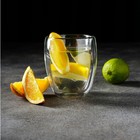 Стакан с двойными стенками «Поль», 300 мл, стекло, прозрачный - Фото 4