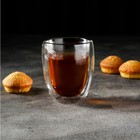 Стакан с двойными стенками «Поль», 300 мл, стекло, прозрачный - Фото 6