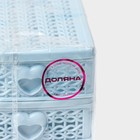 Мини - комод для мелочей 4 секции Доляна «Вязание», 12.5×9×14.5 см, голубой - Фото 5