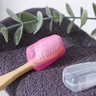 Набор футляров для зубной щётки, 5 шт, 4×2×1,7 см, пластик, цвет МИКС - Фото 4
