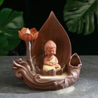 Подставка для благовоний "Будда на лотосе" 12х20х21см, с аромаконусами - фото 4559762