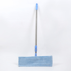 Швабра для мытья пола плоская Доляна, насадка из микрофибры 44×14 см, телескопическая стальная ручка 80-126 см - Фото 5