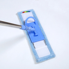 Швабра для мытья пола плоская Доляна, насадка из микрофибры 44×14 см, телескопическая стальная ручка 80-126 см - Фото 6